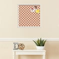 thumbnail image 3 of PinPix 22x22 Custom Cork Bulletin Board Argyle Burnt Orange Poster Board Has a Fabric Style Canvas Finish, Framed in Argyle Burnt Orange, by ArtToFrames (PinPix-634), 3 of 6