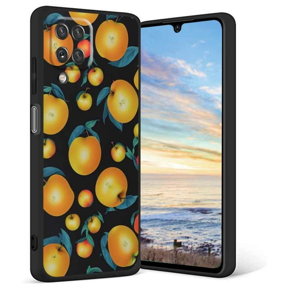 Yellow-Applesjpg-3 Phone Case, Degined for Samsung Galaxy A12 Case Men Women, Flexible Silicone Shockproof Case for Samsung Galaxy A12