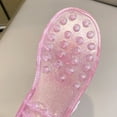 thumbnail image 5 of CYRBOKO Little Girls Jelly Sandals, Open Toe Beach Breathable Soft Soled Summer Shoes Pink Size 13(Little Kids), 5 of 9