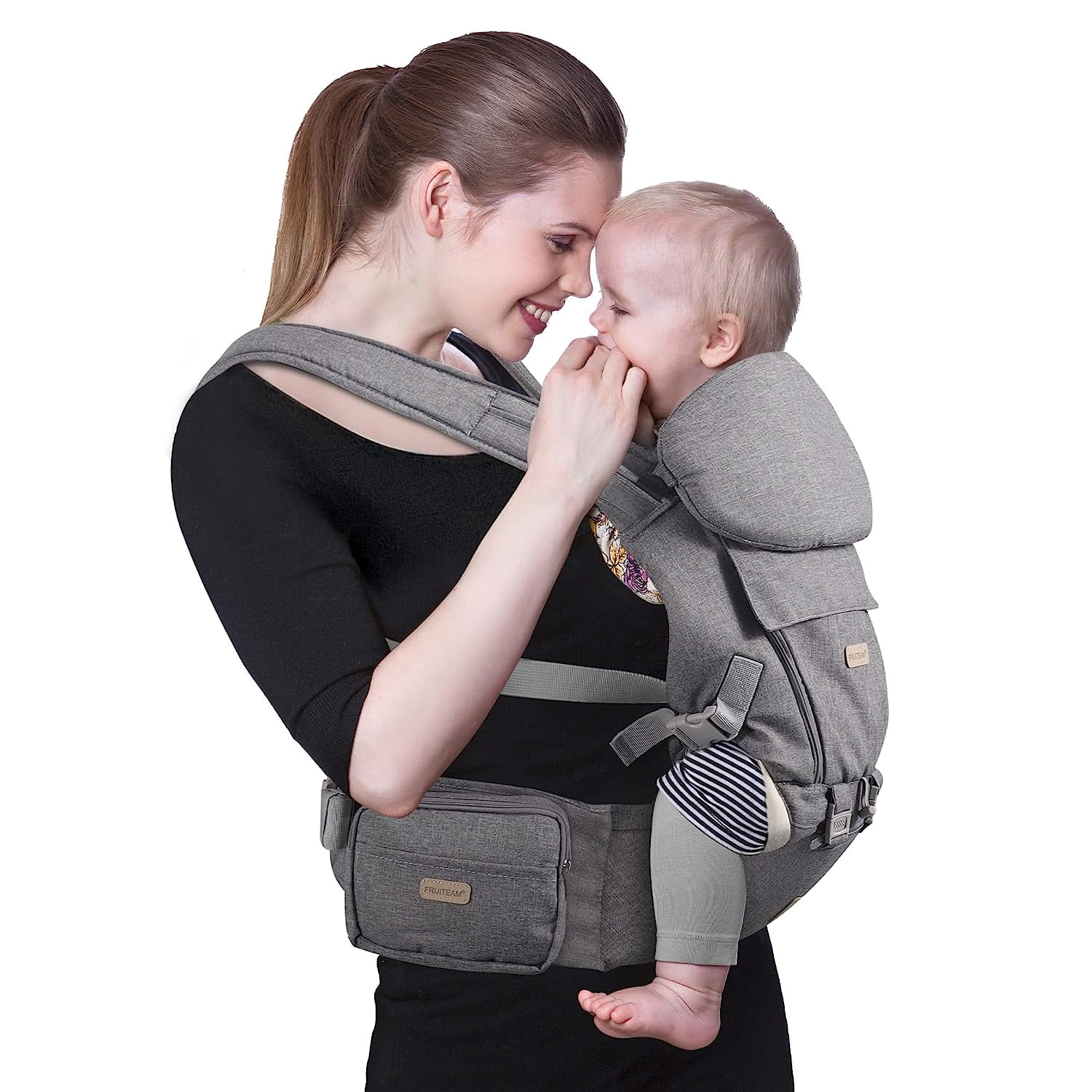 Babyfond 6 in 1 Baby Carrier with Waist Stool, Newborn Front and Back