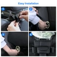 thumbnail image 3 of 2/1pcs Car Front Seat Organizer, PU Leather Car Storage Bag Cup Holder, 7 Pockets, Black, 3 of 8
