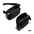 thumbnail image 4 of Unisex Mini Belt Bag with Adjustable Strap Small Pouch for Travel Training Running Hiking, Black, 4 of 5