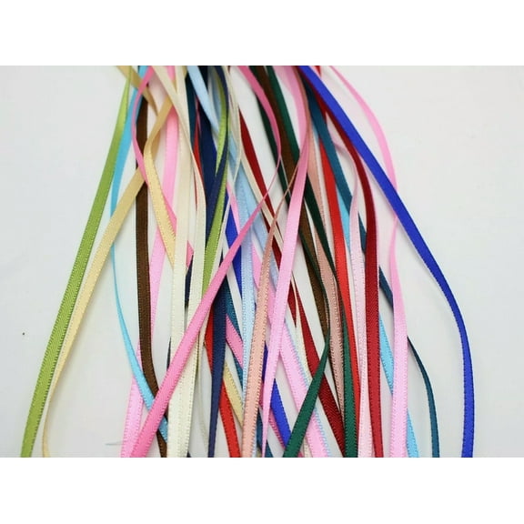 U8MO 40 Meter 3mm(1/8") Double Sided Satin Ribbon Gift Bow Wedding Craft 20 Color