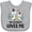 AC-Heather Grey, variant on Inktastic Zebra My Grandpa Loves Me Boys or Girls Baby Bib