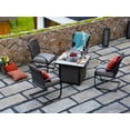 thumbnail image 2 of Outdoor Fire Pit Table, 32 Inch Propane Fire Pit Table with Lid, 40,000 Btu Patio Tables with Ceramic Outlook, CSA Approved, for Terrace, Deck, Backyard, Balcony, 2 of 7