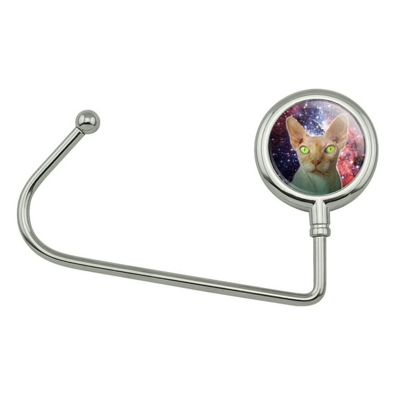 Sphynx Space Cat Purse Bag Hanger Holder Hook