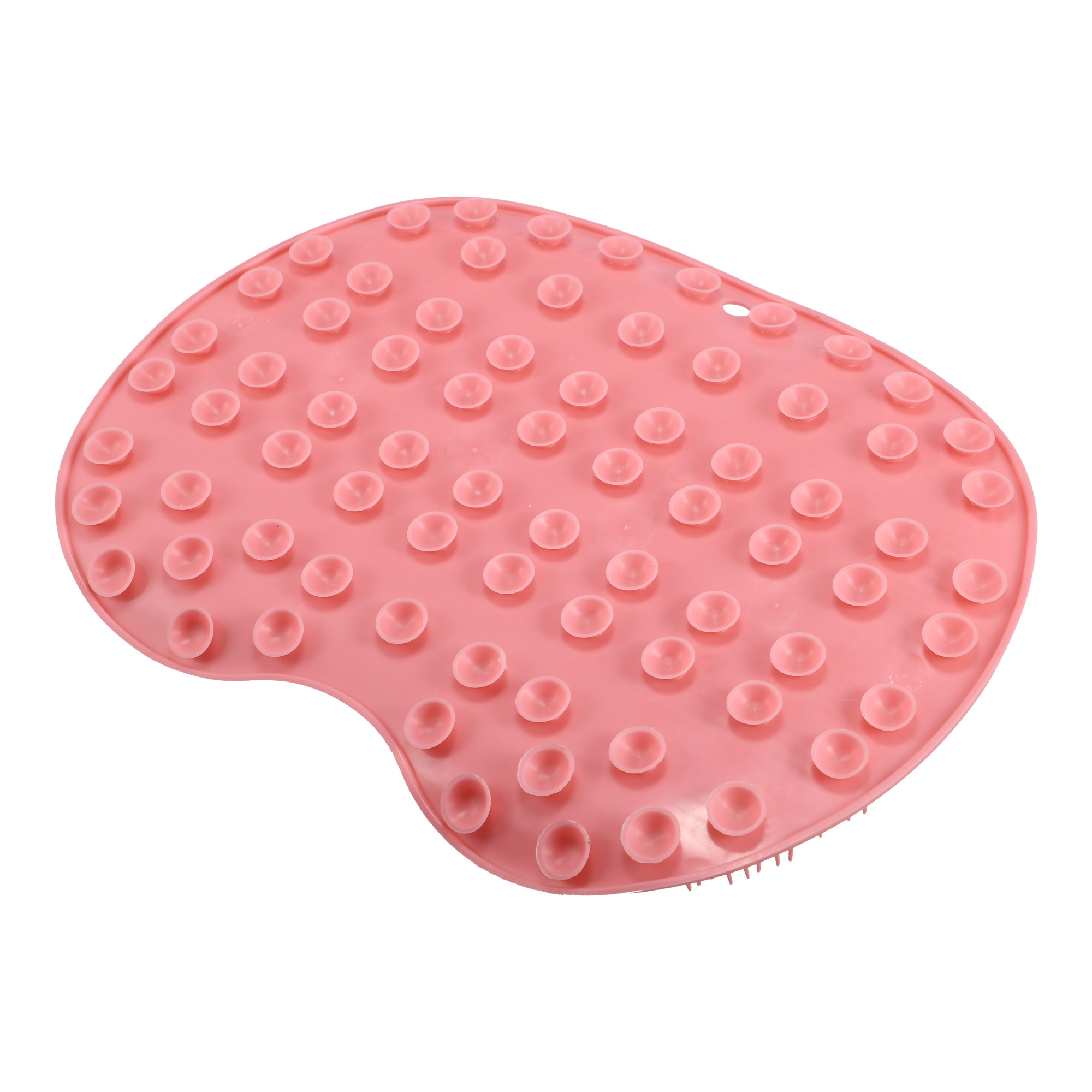 Unique Bargains Foot Clean Massager Scrubber with Suction Cups 11.81"x9.84" Pink