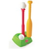 Step2 2-in-1 T-Ball and Golf Set Includes 1 baseball bat, 2 balls, home plate/green and tee/putter