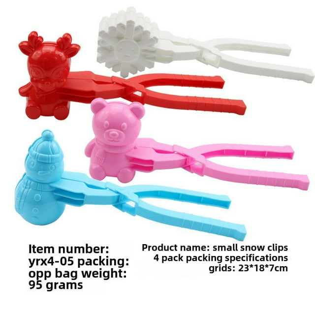 Winter Outdoor Snowball Maker Tool Set for Kids: Interactive Play Toy Enhancing Collaboration & Hand-Eye Coordination, Durable Easy-to-Use Clamp for Snowy Activities, Bulk Wholesale OPP Bag Packing