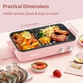 thumbnail image 2 of Topwit Hot Pot Electric with Grill, 2 in 1 Indoor Non-stick for Steaks, Shabu Shabu, Noodles, Simmer and Fry, Korean BBQ Grill, Independent Dual Temp, 2 of 7