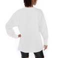 thumbnail image 5 of Women's Gameday Couture White Texas Tech Red Raiders Midweight Oversized Long Sleeve T-Shirt, 5 of 5