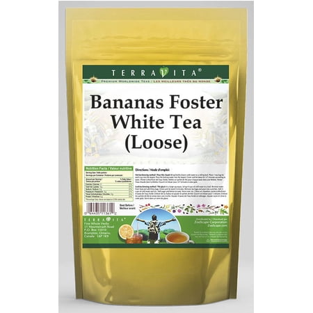 TerraVita Bananas Foster White Tea  (Bananas Foster Loose Leaf White Tea  8 oz  1-Pack  Zin: 538531)
