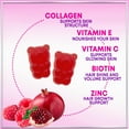 thumbnail image 5 of Collagen Peptides Gummies - 2500 mcg D-Biotin Per Serving - Hydrolyzed Protein Type I & III Multi Collagen Supplement with Vitamin C & Zinc - Support for Hair, Skin, Nails, Berry Flavor - 60 Gummies, 5 of 9