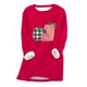 thumbnail image 4 of ICHUANYI liquidación mujer sudadera de lana gruesa manga larga estampado terciopelo cálido cuello redondo ropa interior Tops ICHUANYI WER202308174875, 4 of 4