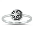 thumbnail image 1 of All In Stock Moon & Star Design Oxidized Sterling Silver Ring Size 8, 1 of 3