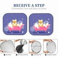 thumbnail image 6 of Naloa Dog Washes in a Pink Bath 2 Piece Foldable Car Sun Shades, Car Windshield Sunshade, Front Window Sunshade for Car, Truck, SUV - Medium, 6 of 7