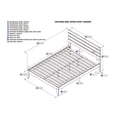 thumbnail image 6 of AFI Oxford Modern Solid Wood Platform Queen Bed in Espresso, 6 of 6