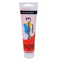 Daler-Rowney Original System 3 Acrylic Paint, 150ml Tube, Cadmium Orange Hue