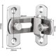 thumbnail image 3 of 4 piezas de pestillos de puerta de 90 grados para puerta corrediza con pernos de palanca de bloqueo de tornillo para puerta corrediza Muebles de baño Ventana, 3 of 5