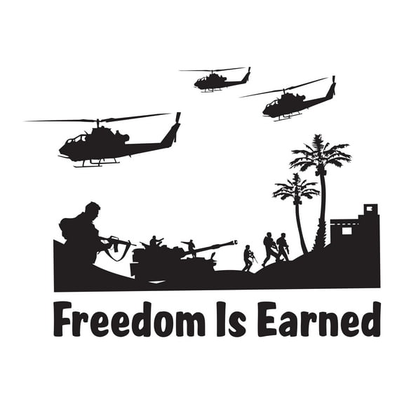 Military Wall Decals for Family Living Room - Military Helicopters in War Military DIY & Creativity Boy Girl Bedroom Wall Sticker - Size: 10 In x 8 In