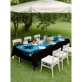 thumbnail image 5 of Outdoor Tablecloth with Umbrella Hole, Blue Game Handle Spillproof Waterproof Outdoor Table Cover, Video Gamer Console Earphones Black Patio Tablecloths for Party Picnic Camping, Rectangle 60"x84", 5 of 9