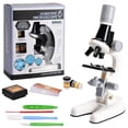 thumbnail image 1 of Microscope for Kids Beginners 100X 400x 2000X Magnification Kids Science Toys Microscope Kit with Microscope Slides LED Light and Box Education Scientific Toys for Child, 1 of 6