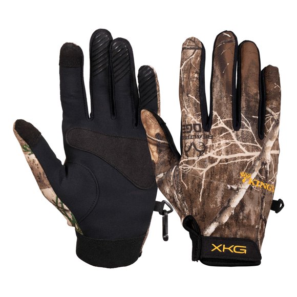 King's Camo XKG Mid Weight Glove, Realtree Edge, Large