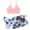 X2 Red, variant on Girls Swimsuit Kids Girls 3 Piece Swimsuits Leaf Print Bathing Suit Solid Bikini Tops Underpants Print Skirt Swimwear Set Bikinis for Teen Girls Green 12-14 Years