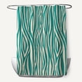 thumbnail image 1 of Simply Daisy 70" W x 73" H Wood Stripe Geometric Print Polyester Shower Curtain, Green, 1 of 3