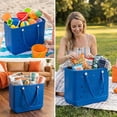thumbnail image 5 of CALLINOX Women's Waterproof EVA Beach Tote Bag 3-Piece Set,Royal blue., 5 of 7