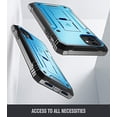 thumbnail image 3 of Poetic Étui de Protection Antichoc à Double Couche, Protecteur d'Écran Intégré, Série Révolution, pour Apple iPhone 11 (2019) 6.1 Pouces, Bleu, 3 of 7