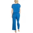 thumbnail image 4 of Hanes Women's New Mood Sleep and Lounge Pajama Set , Blue Speckled Dot, Small, 4 of 5