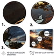 thumbnail image 3 of Designart "Sunset in the Canyons I" Landscapes Canvas Print, 3 of 5
