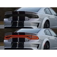 thumbnail image 3 of Rvinyl Tail Light Tint Covers Compatible with Dodge Charger 2015-2023 - Blackout Smoke, 3 of 10