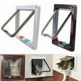 thumbnail image 1 of IKemiter 4 Way Pet Cat Puppy Dog Magnetic Lock Lockable Safe Flap Door Gate Frame, 1 of 6