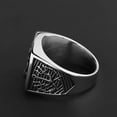 thumbnail image 4 of Boat Anchor Titanium Steel Ring Pirate Compass Ring Birthday Gift Retro European American Style Ring No 7 8 10, 4 of 9