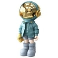 thumbnail image 2 of Nordic Style Astronaut Statue Sculpture Collectible Ornament Great Gift Spaceman Accessories resin material art for Desktop Decor Children Home Decor Blue, 2 of 9