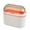 Orange, variant on IMossad Mini Trash Can with Lid 1 Gallon - Removable Small Garbage Can, Tiny Plastic Trash Bin, Pop Up Countertop Wastebasket, Counter Garbage Bin for Bathroom,Office,Kitchen,Desk,Coffee Table