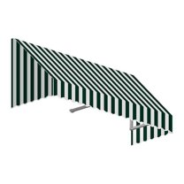 Awntech EF1836-US-3FW 3.38 ft. San Francisco Window & Entry Awning, Forest Green & White - 18 x 36 in.