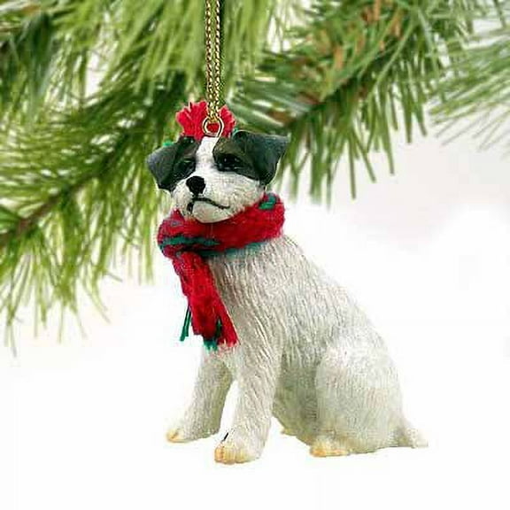 Jack Russell Terrier Miniature Dog Ornament - Roughcoat - Brown