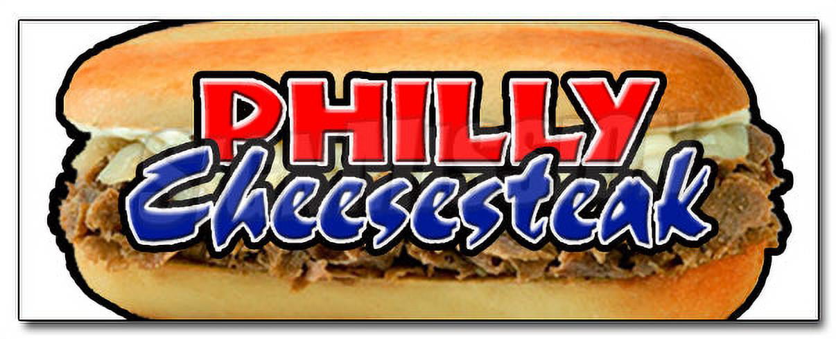 Chicken Philly Cheese Steak Sandwich Concession  Food Truck Decal 14" Sticker 