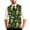 Dark Green, variant on Saint Patrick's Day Sweater Vest Men V-Neck Sleeveless Button Up Cardigan The Feast of Saint Patrick Vest Sweater