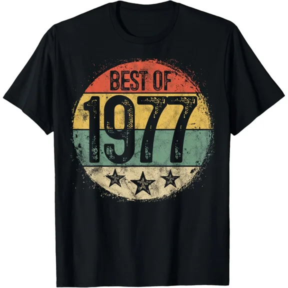 Best 1977 48th Birthday Gifts Men Women 48 Year Old T-Shirt