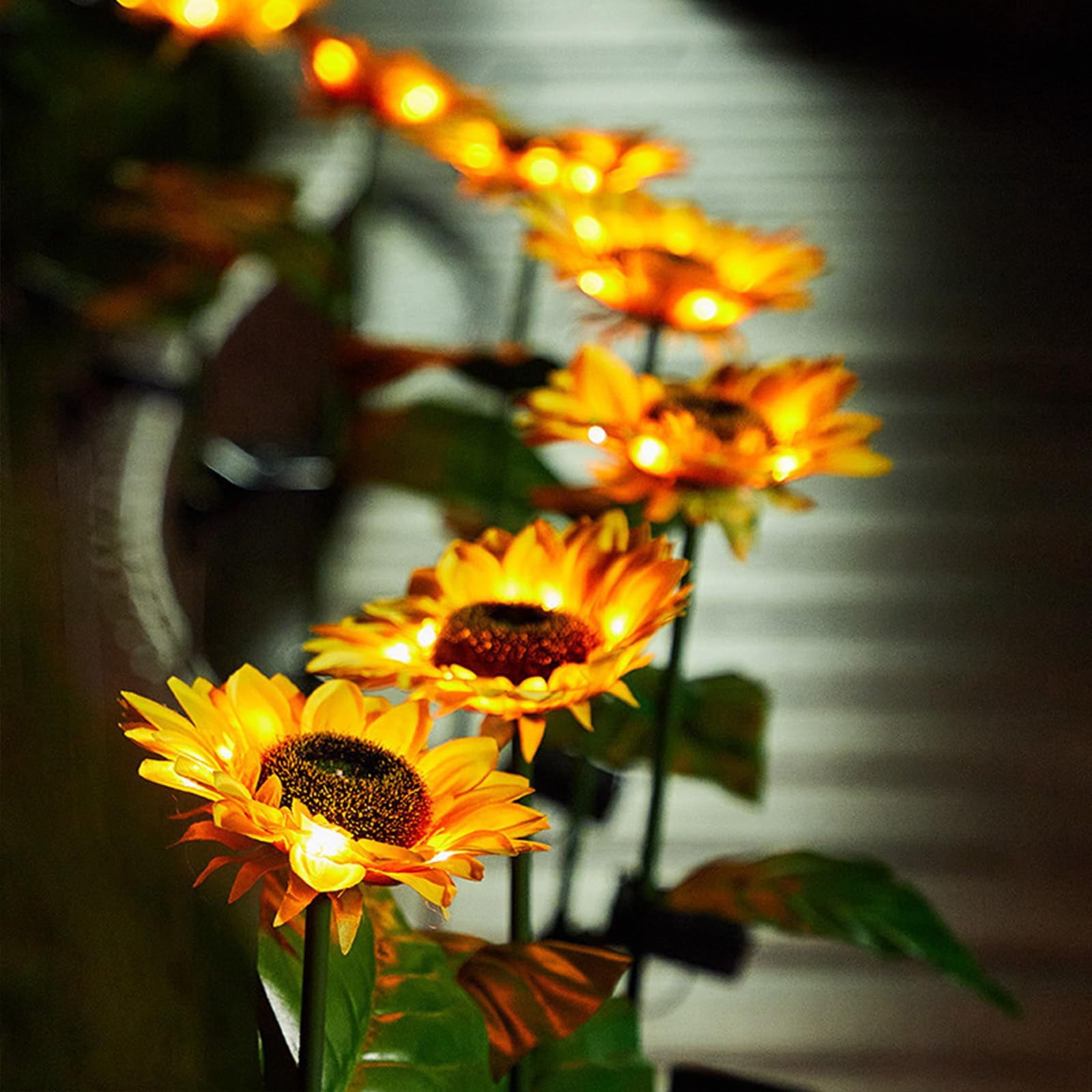Solar LED Sunflower Garden Lights-29.6inch/74cm, Solar Sunflower Lights Outdoor Garden for Outdoor Yard, Lawn and Porch Decoration