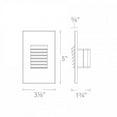 thumbnail image 3 of WAC Lighting Landscape Louvered LED Aluminum Step and Wall Light in Black/Amber, 3 of 3