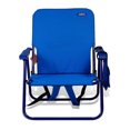 thumbnail image 2 of Copa Backpack Single Position Folding Beach Lounge Chair, Royal Blue, 2 of 7