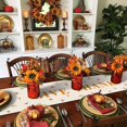 thumbnail image 3 of It's Fall Y'all Table Runners 36 Inches Long Washable Pumpkin Truck Thanksgiving Table Runner for Round Table Kitchen Coffee Dining End Table Living Room Use, 3 of 8