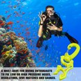 thumbnail image 4 of Regulador de buceo Soporte de manguera BCD doble con hebilla de clip (verde fluorescente) Likrtyny Deportes al aire libre Salida diaria Juego de fiesta, 4 of 7