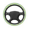 thumbnail image 5 of Cauagu Avocado and Hearts Print Car Steering Wheel Cover - Universal Car Accessory for Diverse Cars for Steering Wheel with a Diameter of 14.5"-15", 5 of 7