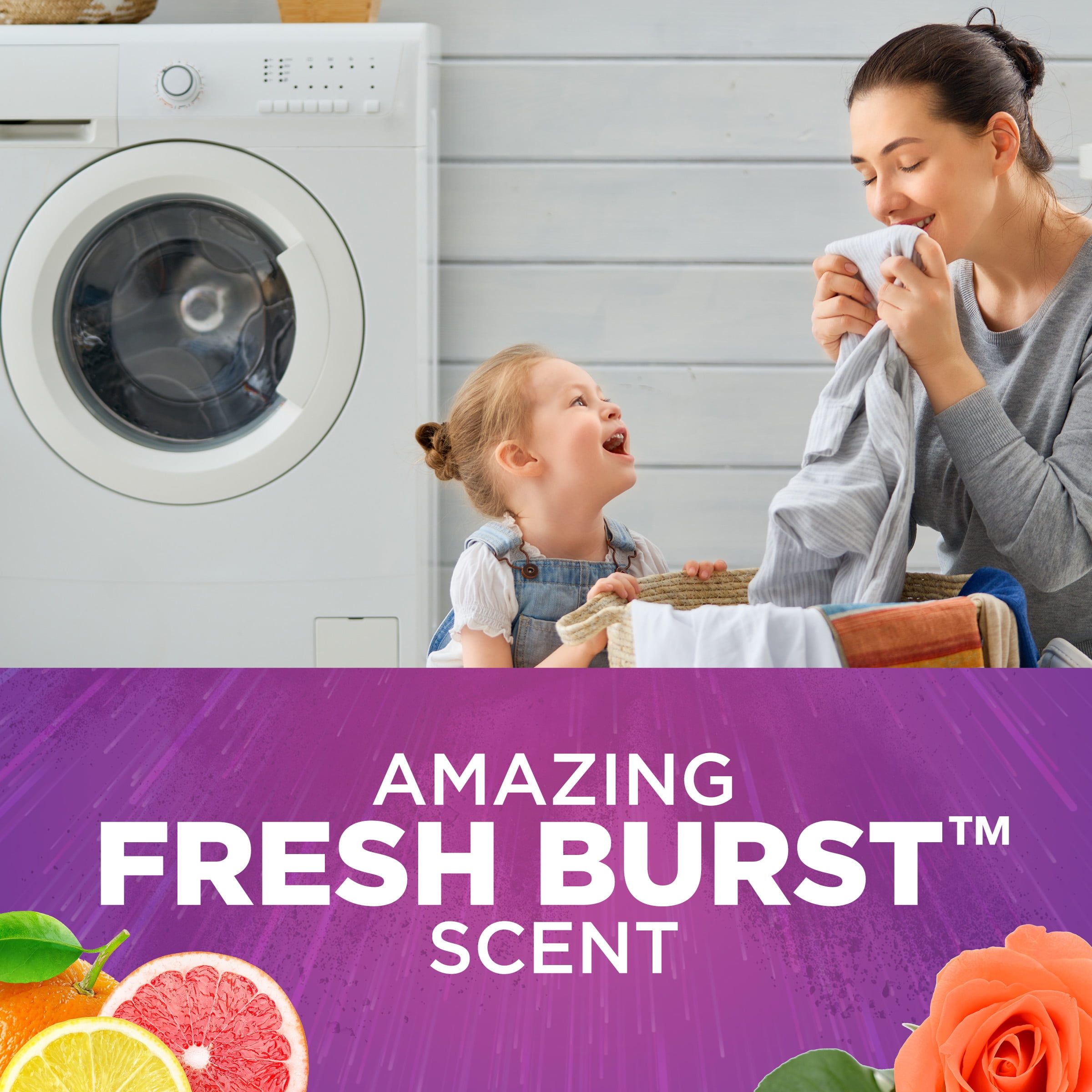 Arm & Hammer Plus OxiClean Odor Blasters Fresh Burst, 106 Loads Liquid Laundry Detergent, 138 Fl oz
